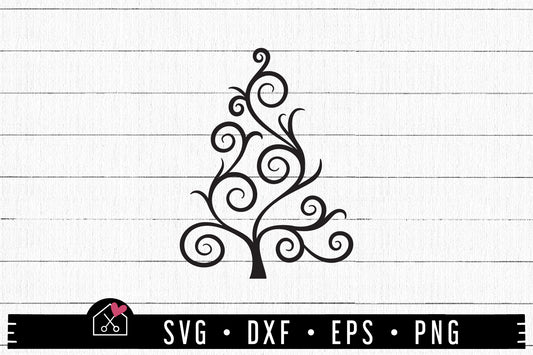 FREE Flourish Christmas Tree SVG | FB164