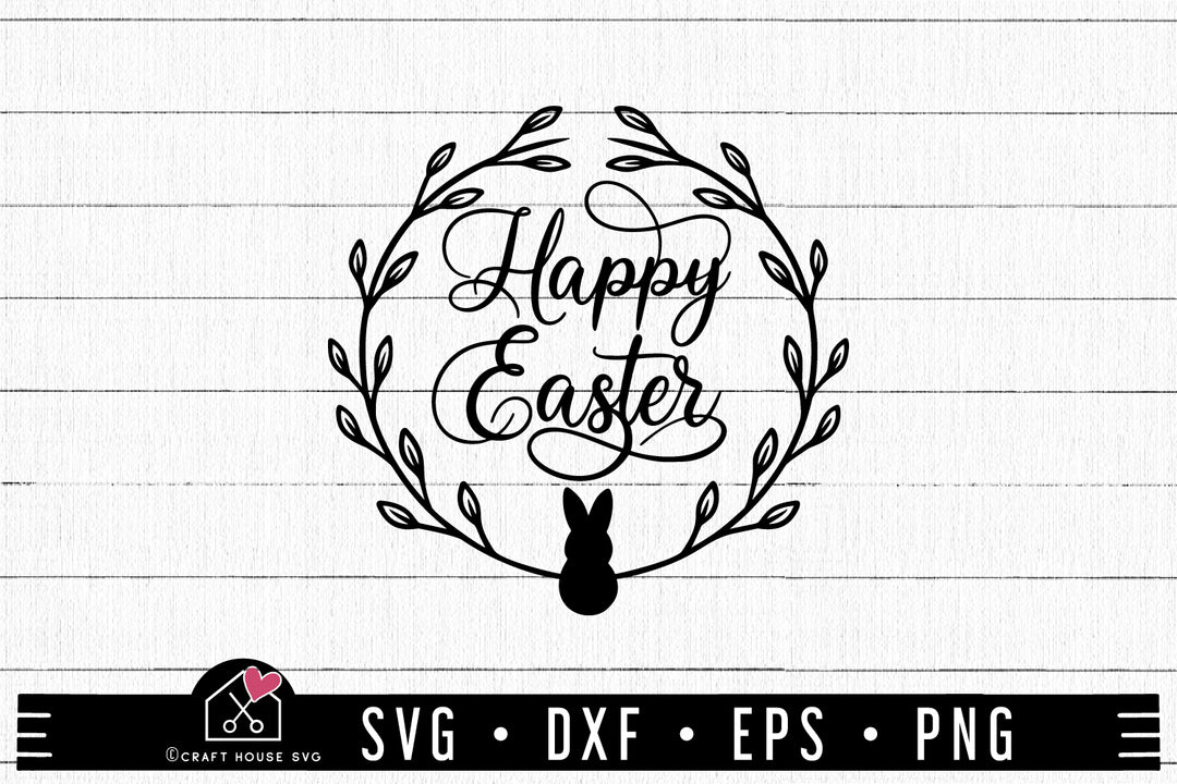 FREE Happy Easter SVG file | Easter wood sign SVG | FB177