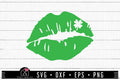 FREE Lips with clover leaf SVG file | St. Patrick's Day SVG | FB182 - Craft House SVG