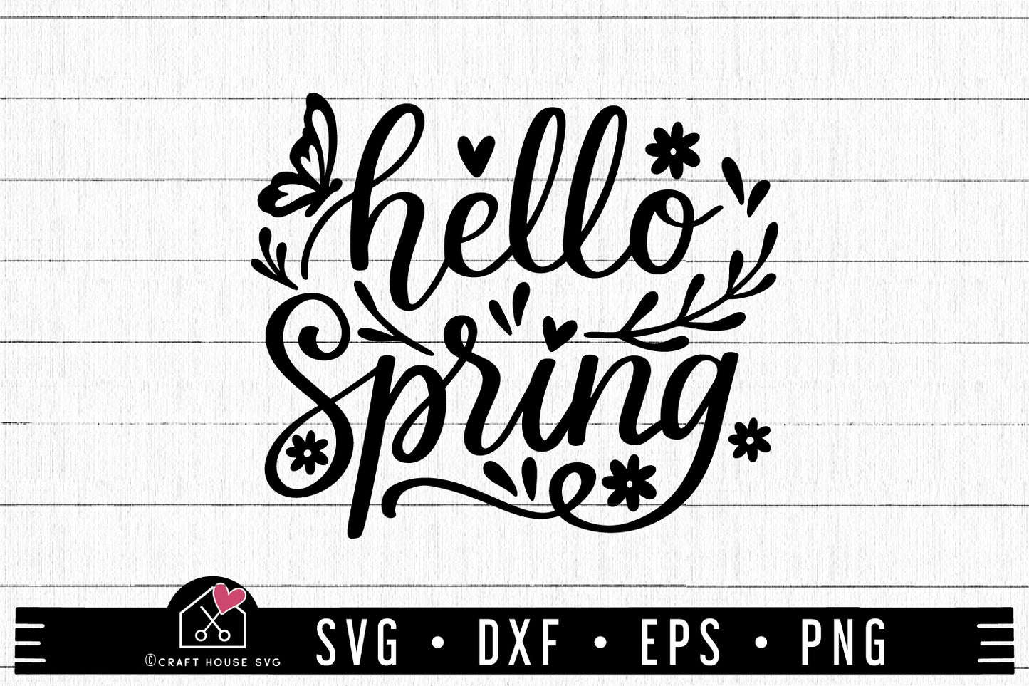 FREE Hello Spring SVG | Spring SVG | FB186 - Craft House SVG