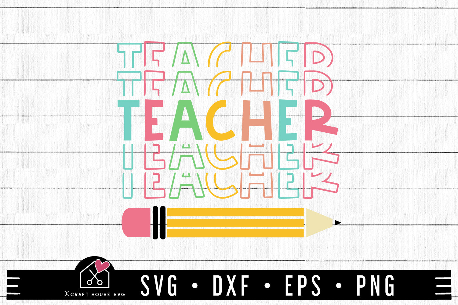 FREE Teacher echo SVG | Teacher SVG | FB187 - Craft House SVG