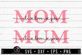 FREE Mom I love you SVG Mum I love you SVG | Mothers Day SVG | FB198 - Craft House SVG