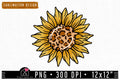 FREE Leopard Sunflower Sublimation PNG file | FB204 - Craft House SVG