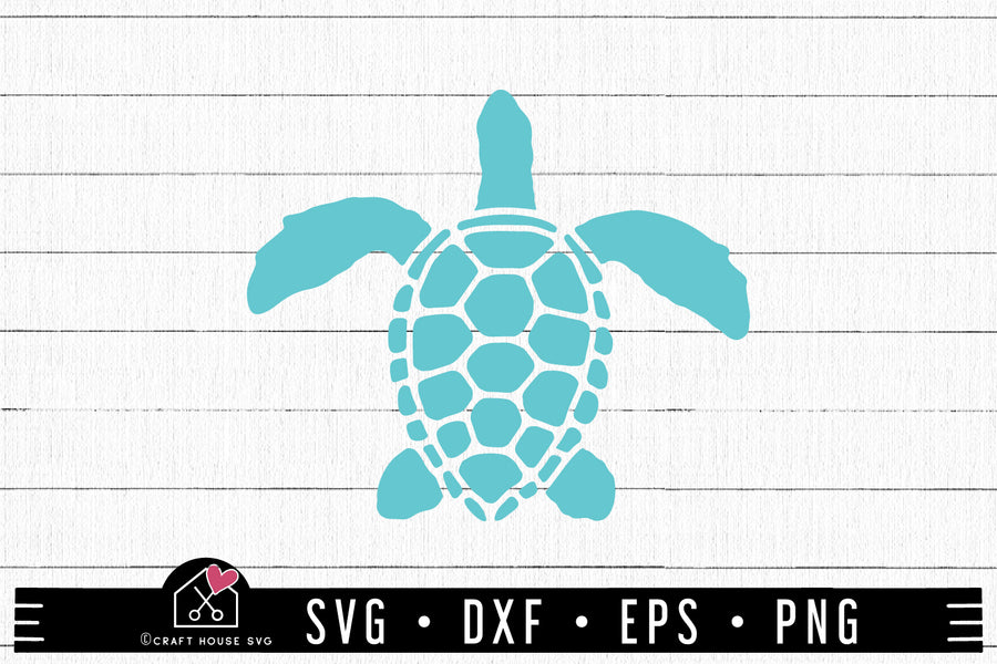 FREE Sea turtle SVG file | FB207 - Craft House SVG