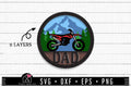 FREE 3D Layered Dirt bike Dad SVG cut file Motorcycle SVG | FB209 - Craft House SVG