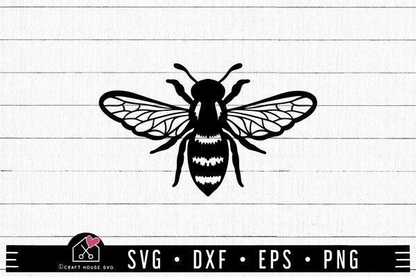 FREE Bee SVG cut file - Craft House SVG