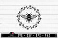 FREE Bee Floral Frame SVG cut file | FB213 - Craft House SVG