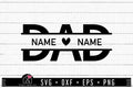 FREE Father's Day SVG cut file Dad Split Monogram SVG | FB217 - Craft House SVG