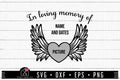 FREE Angel wings SVG In loving memory of SVG | FB219 - Craft House SVG