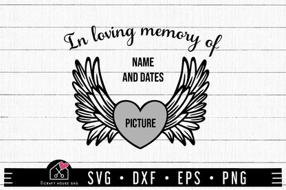 FREE Angel wings SVG In loving memory of SVG | FB219