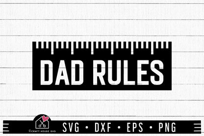 FREE Dad rules SVG Father's day SVG | FB221 - Craft House SVG