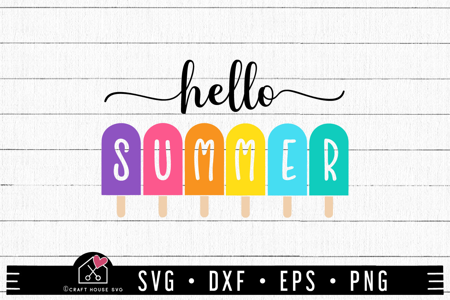 FREE Hello Summer SVG | FB229 - Craft House SVG