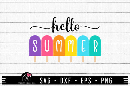 FREE Hello Summer SVG | FB229 - Craft House SVG