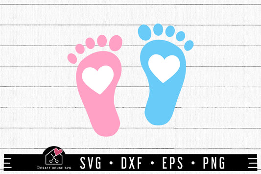 FREE Baby Footprint SVG | FB237 - Craft House SVG