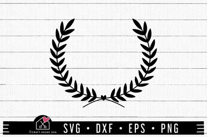 FREE Laurel Wreath Heart SVG | FB238 - Craft House SVG