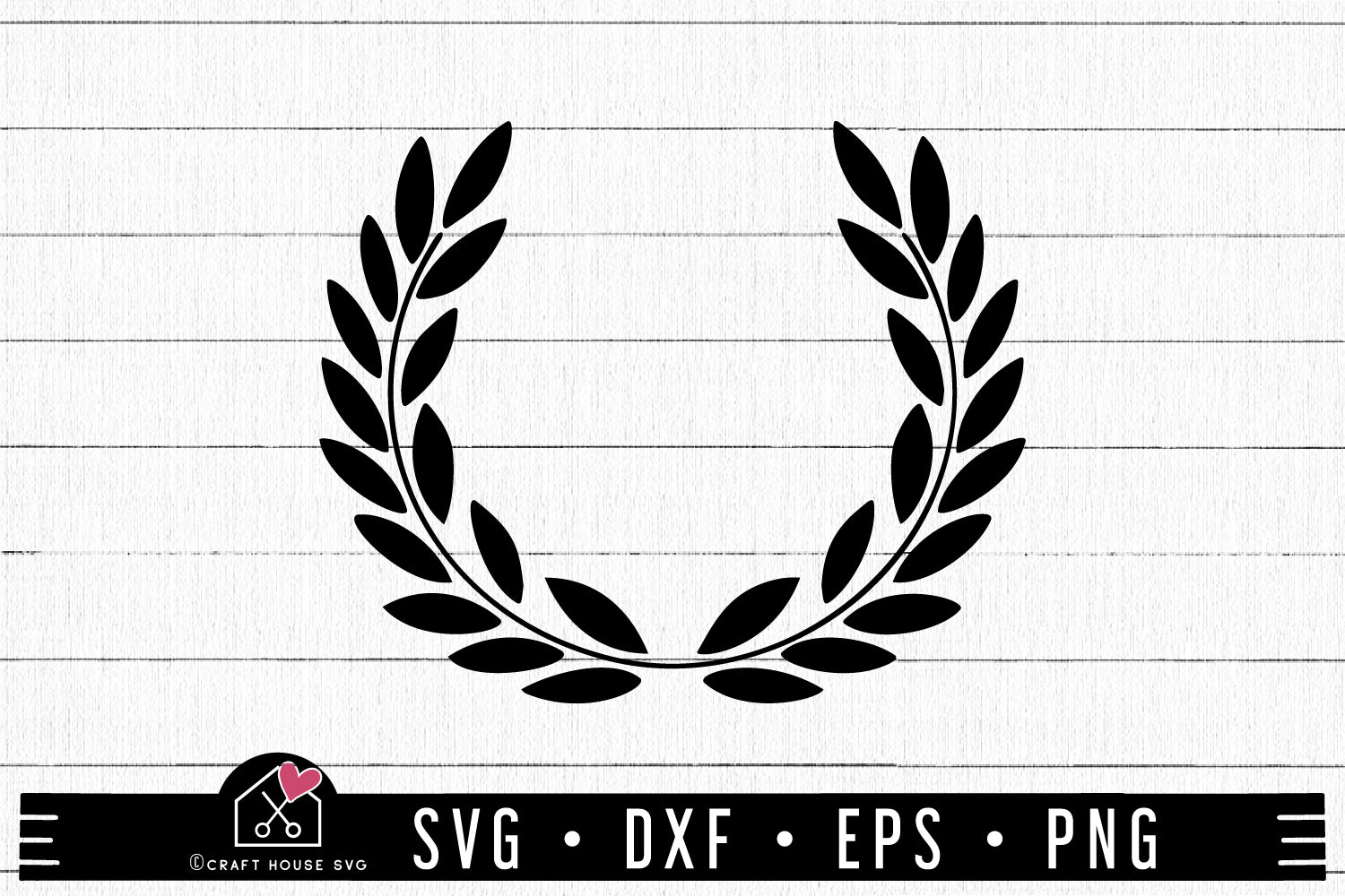 FREE Laurel Wreath SVG | FB239 - Craft House SVG