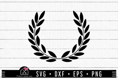 FREE Laurel Wreath SVG | FB239 - Craft House SVG