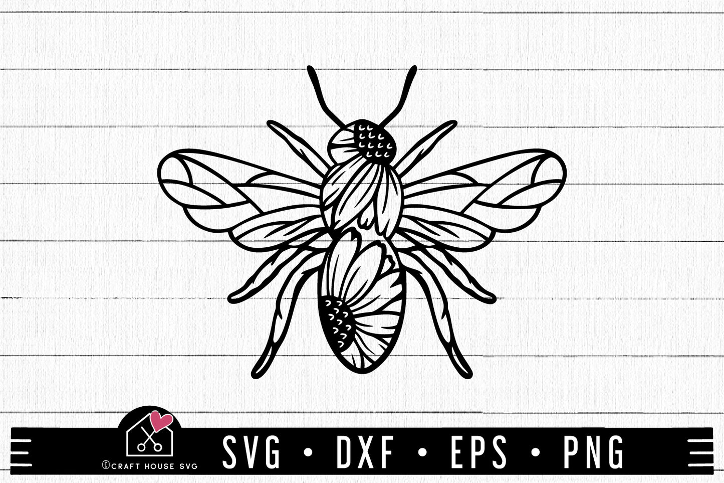 FREE Bee Sunflower SVG | FB240 - Craft House SVG