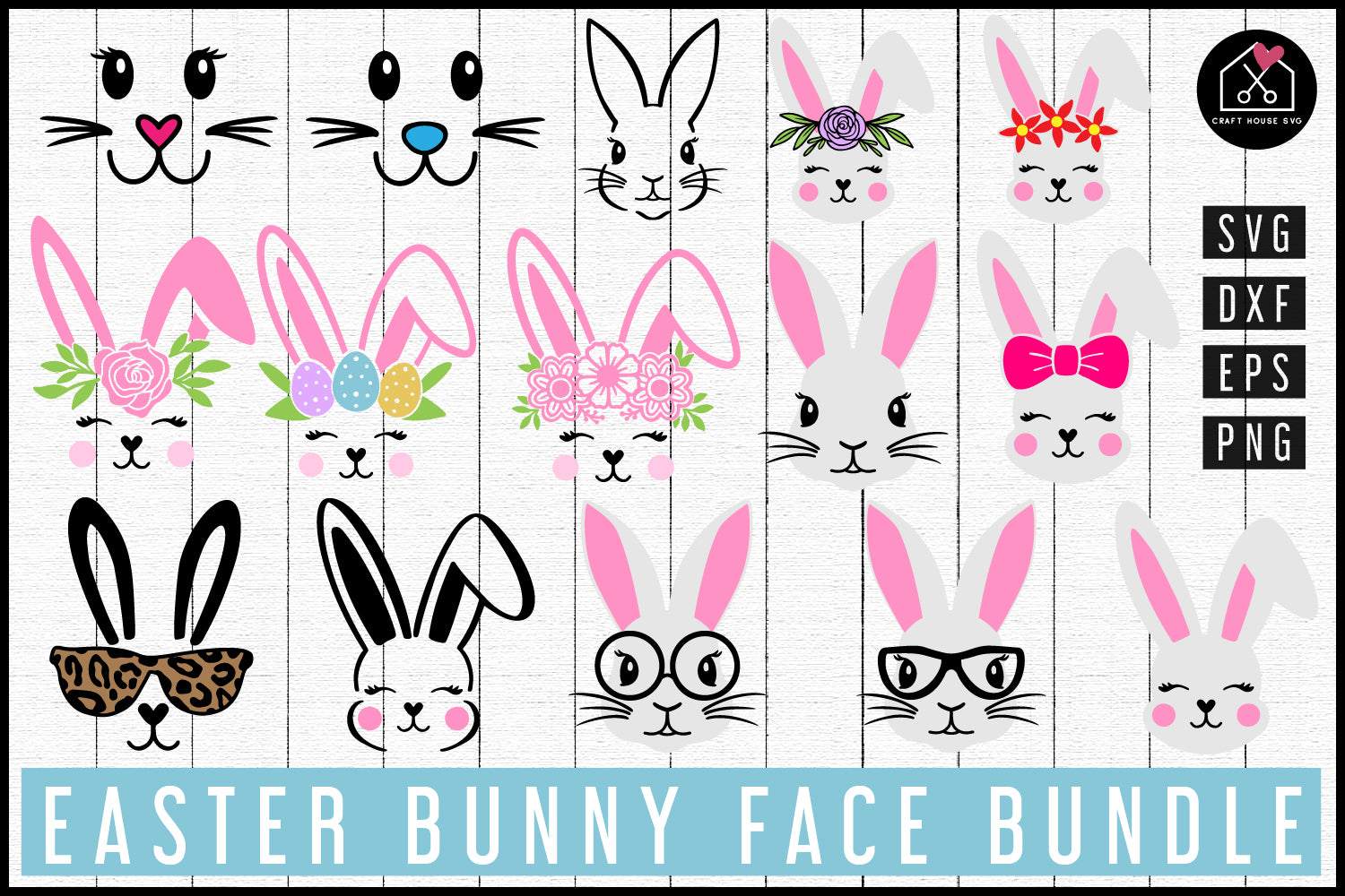 Easter Bunny SVG Bundle - Craft House SVG