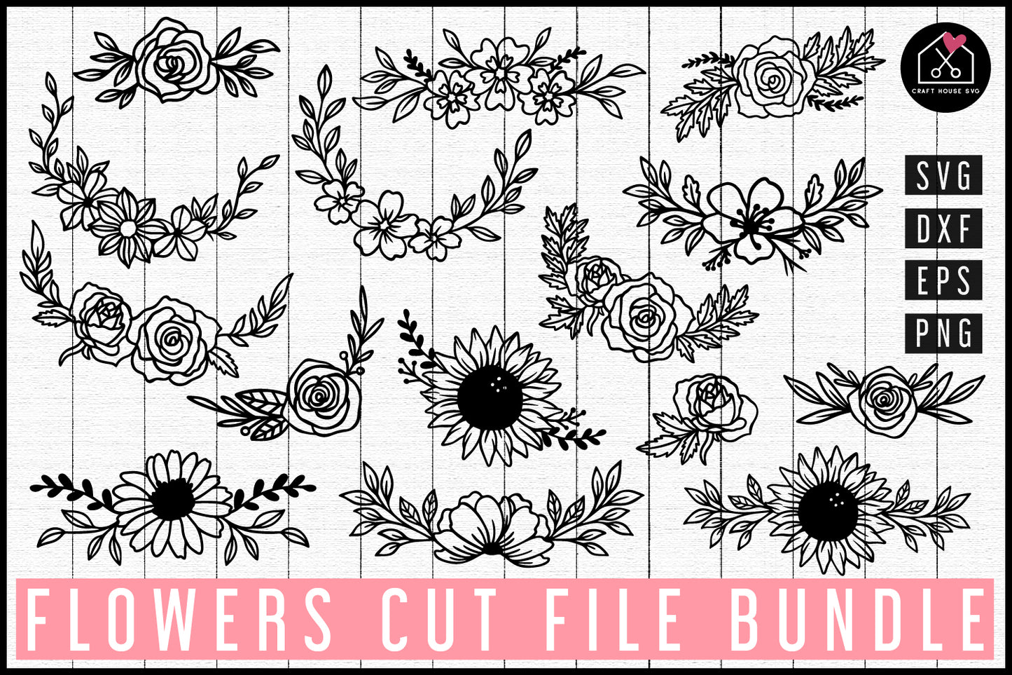 Flowers SVG Bundle - Craft House SVG
