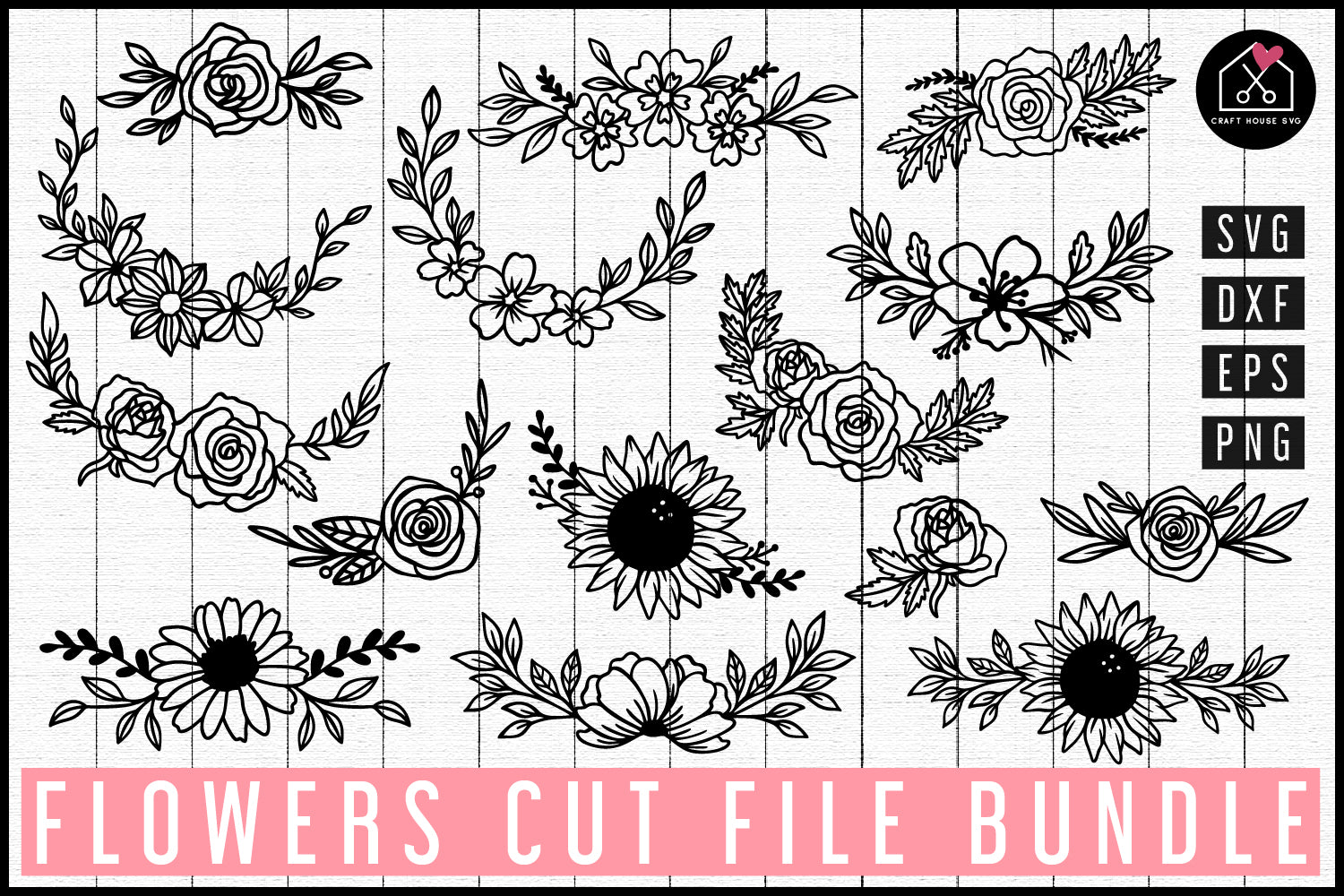 Flowers SVG Bundle - Craft House SVG
