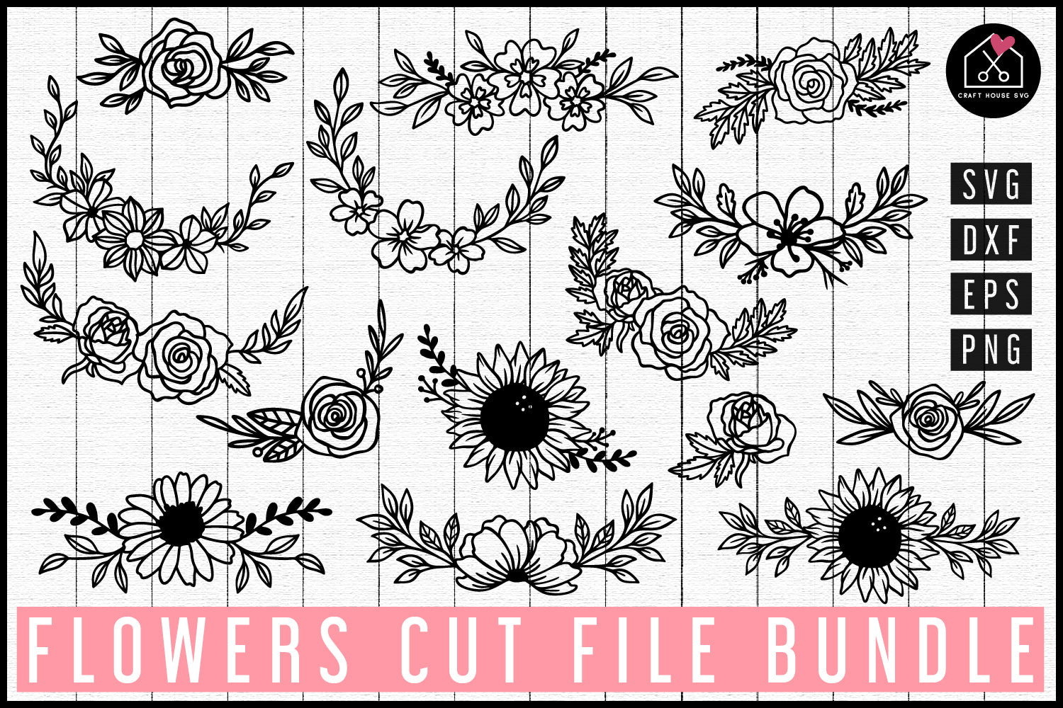 Flower SVG file - Craft House SVG