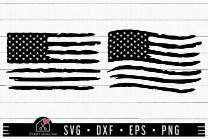 FREE Distressed American Flag SVG | FB161 - Craft House SVG