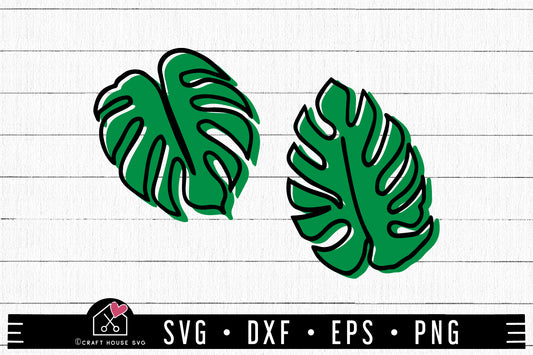 FREE Tropical leaves SVG | FB247 - Craft House SVG