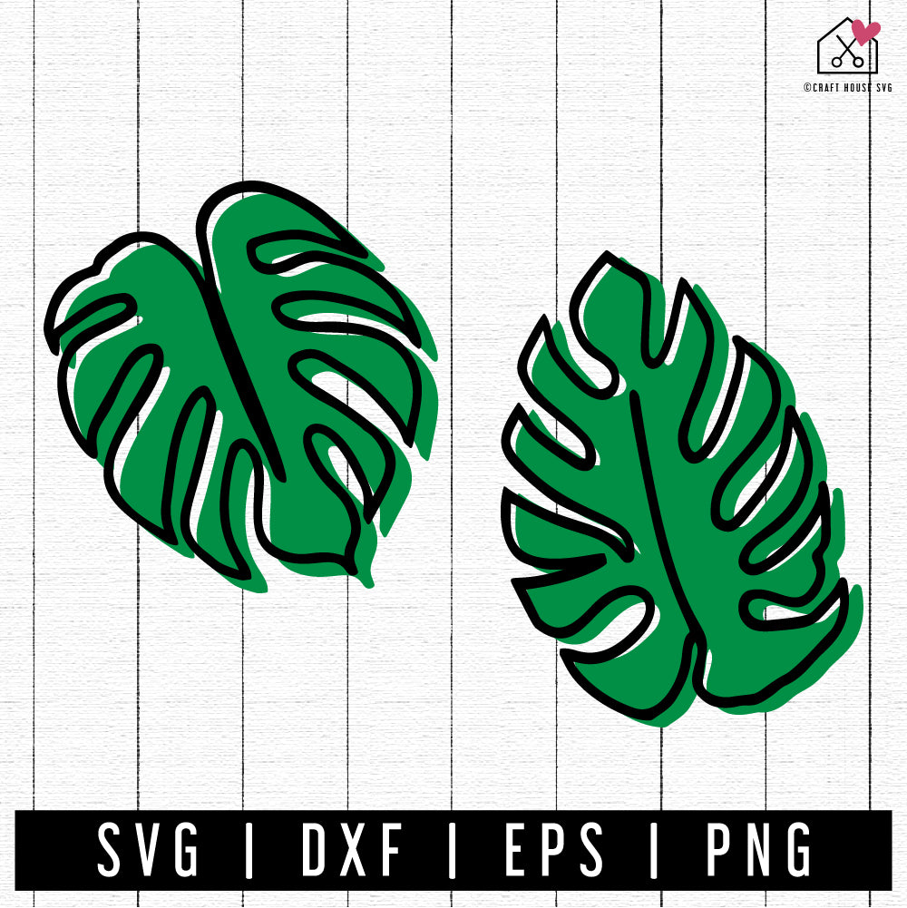 FREE Tropical leaves SVG | FB247 - Craft House SVG