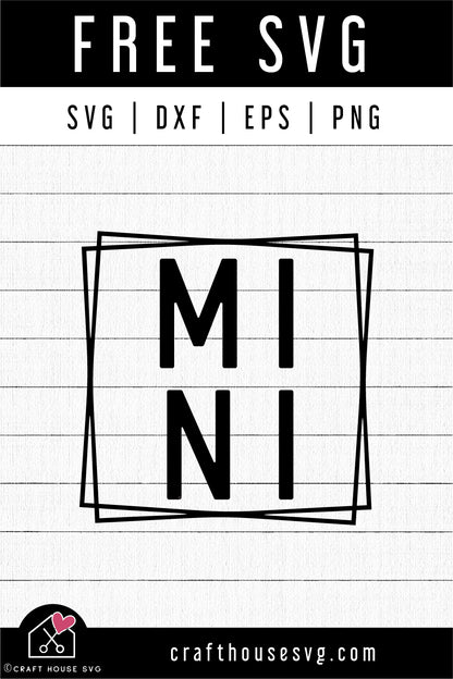 FREE Mini SVG - Mama mini SVG | FB250 - Craft House SVG