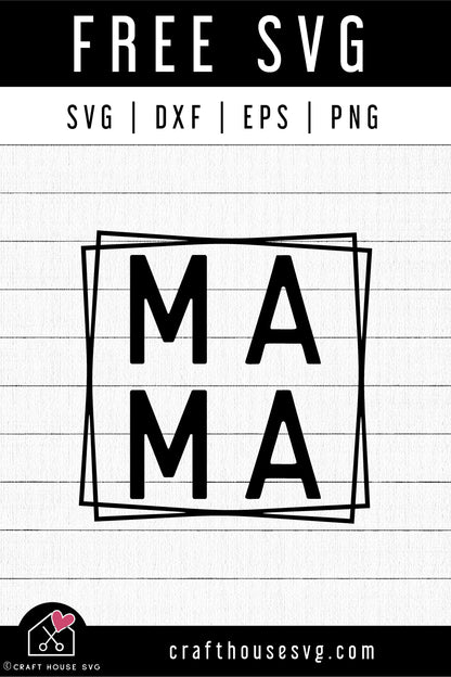 FREE Mama SVG - Mama mini SVG | FB251