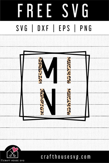 FREE Mini leopard SVG - Mama mini SVG | FB252 - Craft House SVG