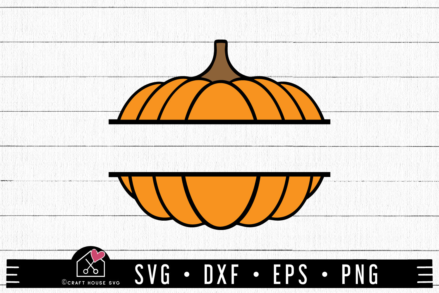FREE Pumpkin split monogram SVG | FB257 - Craft House SVG