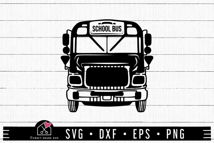 FREE School bus SVG | FB260 - Craft House SVG