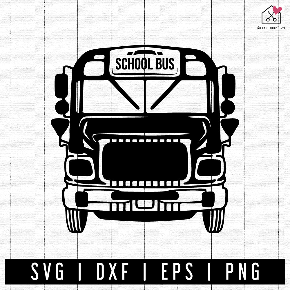 FREE School bus SVG | FB260 - Craft House SVG