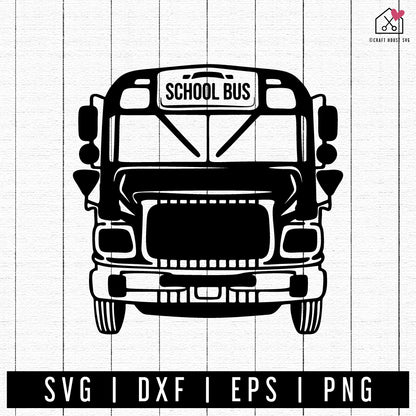 FREE School bus SVG | FB260 - Craft House SVG