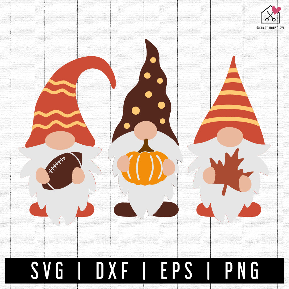 FREE Fall gnomes SVG Fall football gnomes SVG | FB262 - Craft House SVG