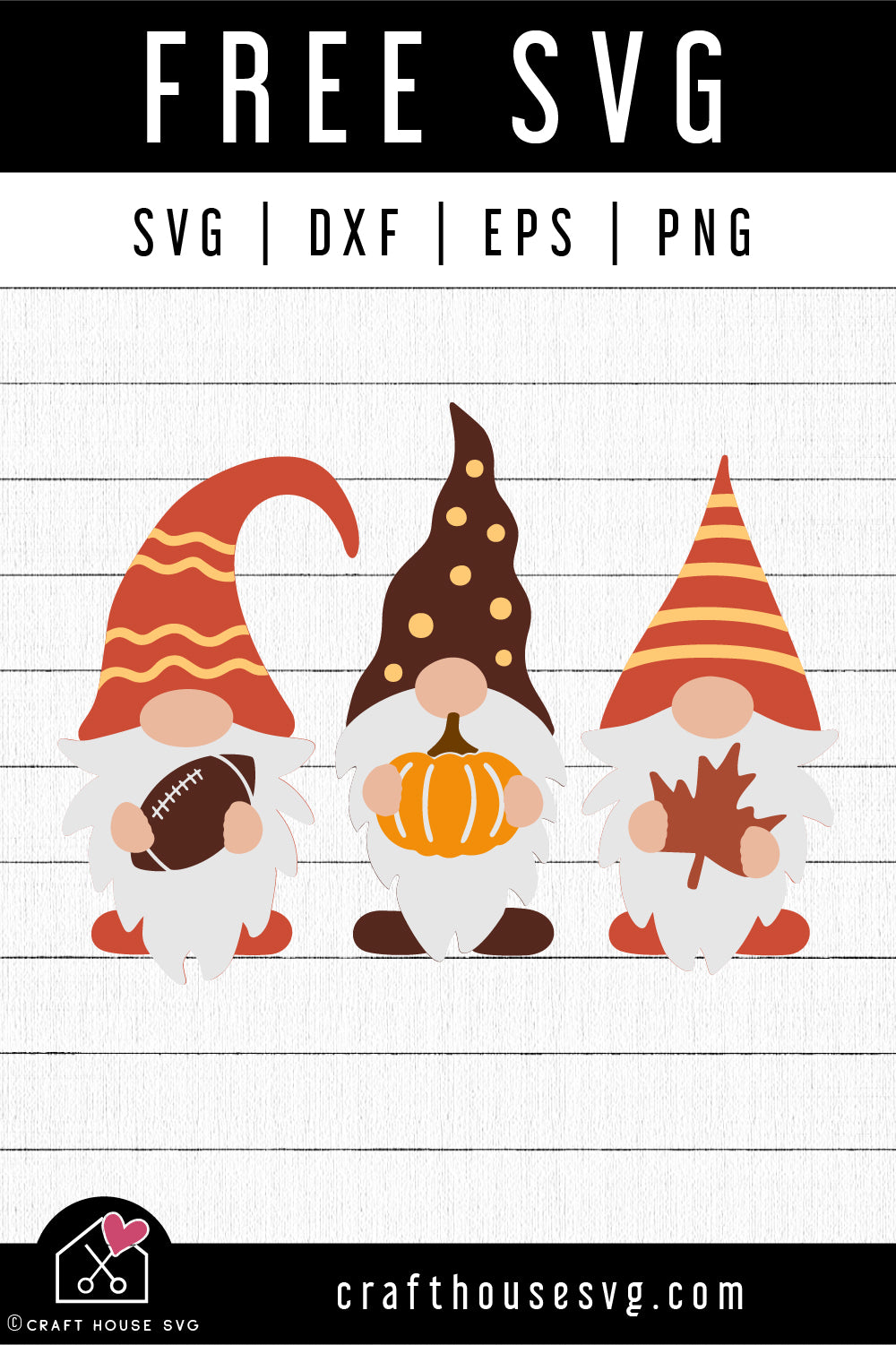 FREE Fall gnomes SVG Fall football gnomes SVG | FB262 - Craft House SVG