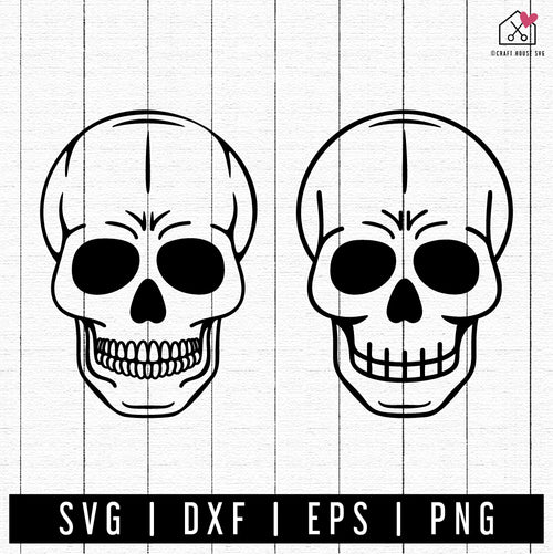 FREE Skull SVG - Craft House SVG