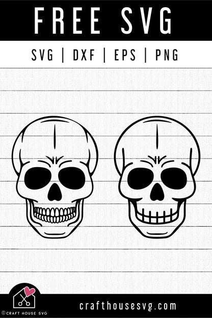FREE Skull SVG | FB264 - Craft House SVG