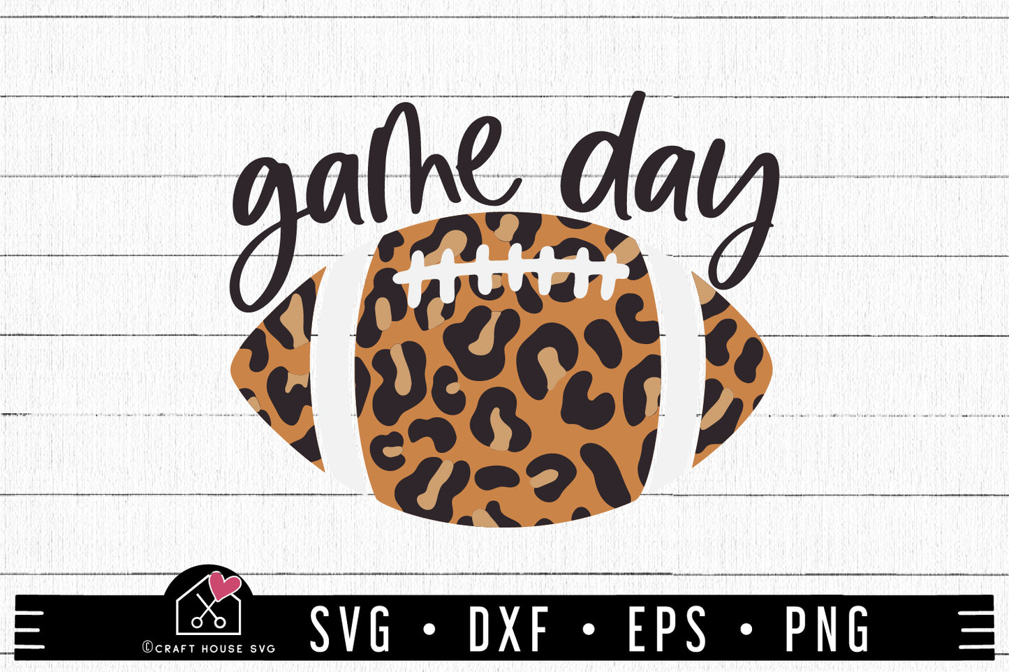 FREE Leopard football game day SVG | FB269 - Craft House SVG