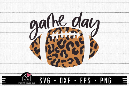FREE Leopard football game day SVG | FB269 - Craft House SVG