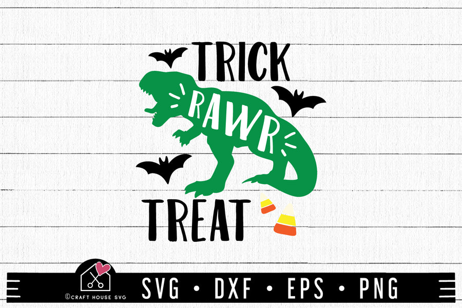 FREE Trick rawr treat dinosaur halloween SVG | FB271