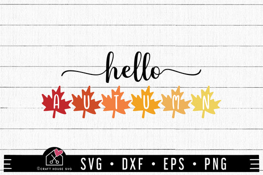 FREE Hello Autumn SVG | FB273