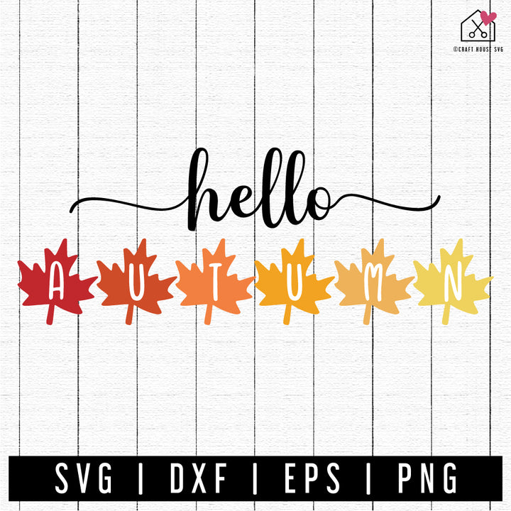 FREE Hello Autumn SVG | FB273