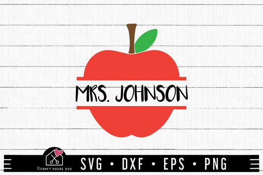 FREE Apple monogram | FB278 - Craft House SVG