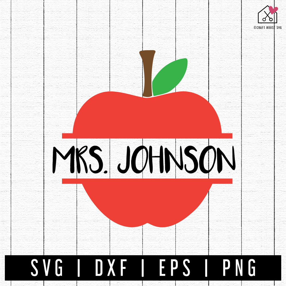 FREE Apple monogram | FB278 - Craft House SVG