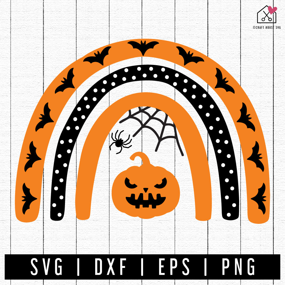 FREE Halloween rainbow SVG | FB281