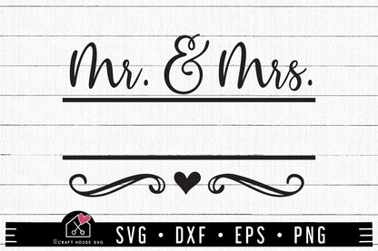 FREE Mr and mrs SVG Wedding SVG | FB282 - Craft House SVG