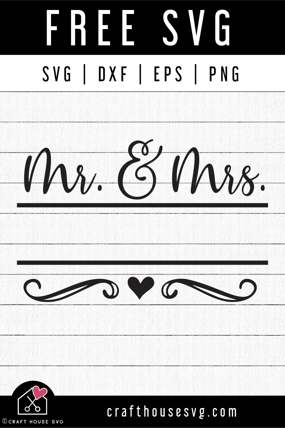 FREE Mr and mrs SVG Wedding SVG | FB282 - Craft House SVG